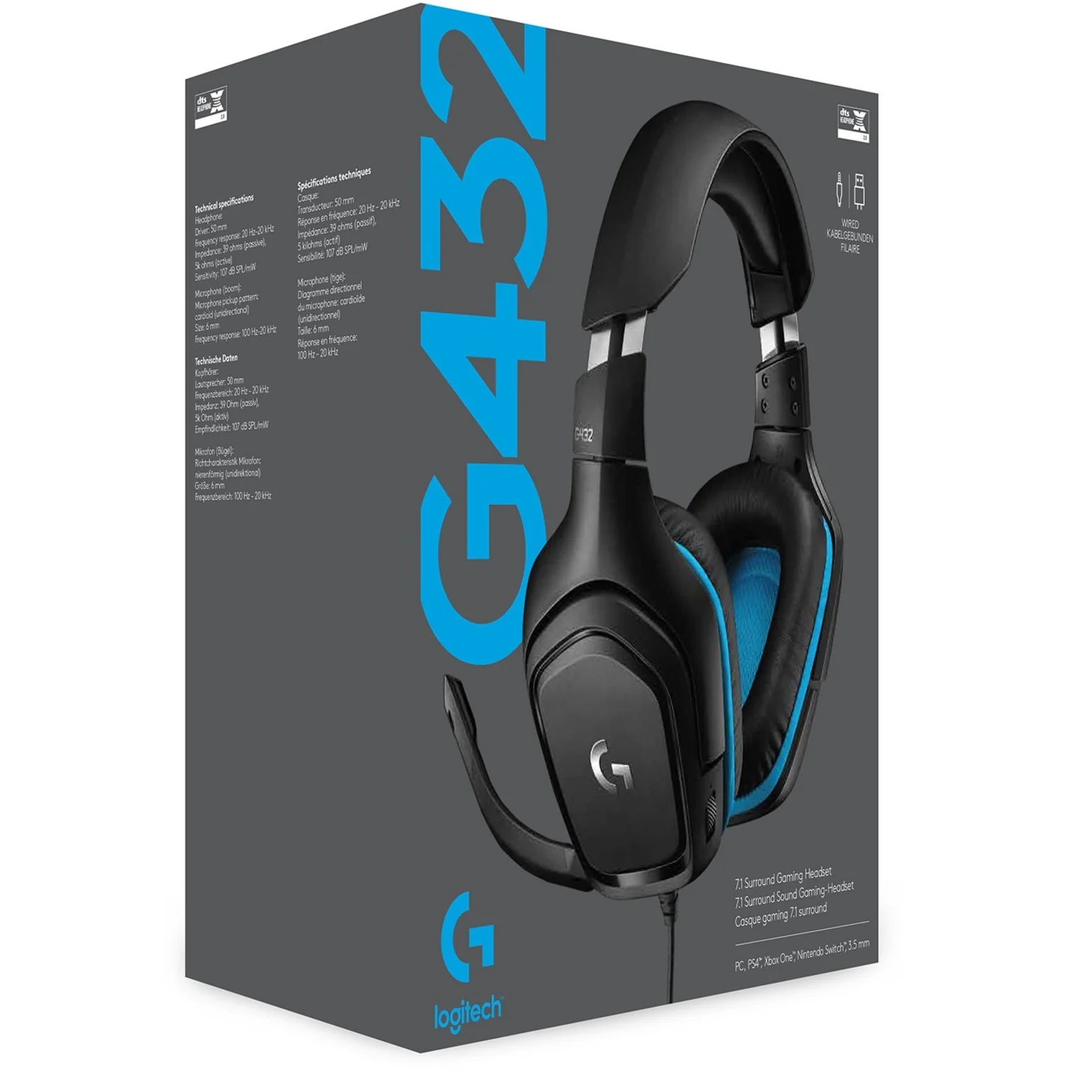 Logitech G432 Wired Gaming Headset
