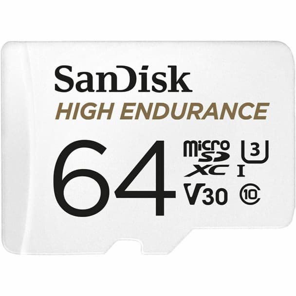 SanDisk High Endurance microSD 64GB + Adapter