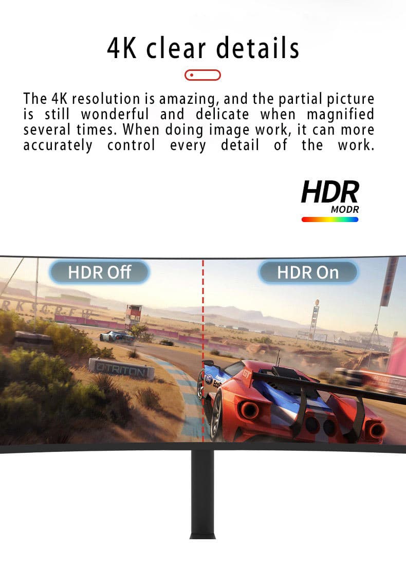 JS CURVED MONITOR 34 INCHES 4K DISPLAY