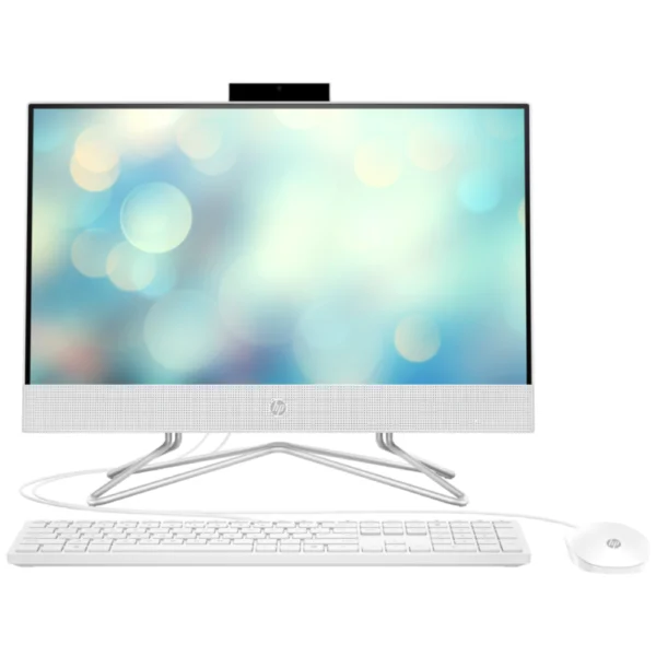 HP 24-cb1004l All In One PC, 12th Gen Intel Core i5-1235U, 8GB RAM, 512GB SSD, Intel Iris X Graphics, 23.8″ FHD IPS Display, DOS, Shell White, English Keyboard & Mouse with Warranty