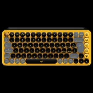 An image of yellow Logitech POP Keys Mechanical Wireless Keyboard