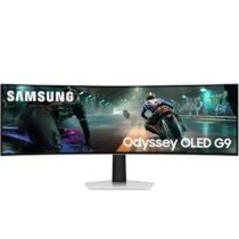 Samsung Odyssey G9 Smart OLED LS49DG952SMXUE  49” | Smart | 5K 5120×1440 | 1800R | 240Hz | 0.03ms | Speakers | Silver