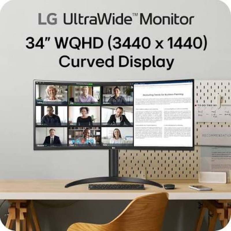 LG 34WR55QK-B 34” | VA | WQHD 3440×1440 | 100Hz | USB-C