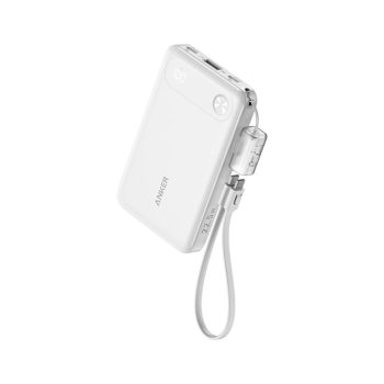 Anker Power Bank with Built-in USB-C Cable and Lanyard 10000mAh 22.5W